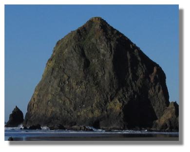 Haystack Rock in Cannon Beach, Oregon