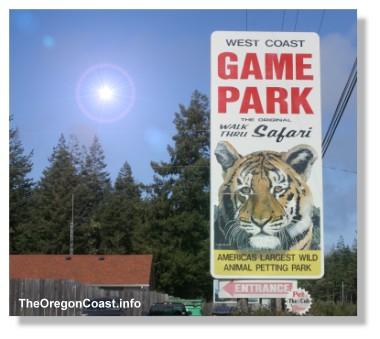 West Coast Game Park Sign